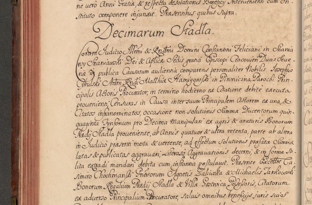 Zdjęcie nr 145 dla obiektu archiwalnego: Acta actorum episcopalium R. D. Constantini Feliciani in Szaniawy Szaniawski, episcopi Cracoviensis, ducis Severiae per annos 1720 - 1723 conscripta. Volumen I
