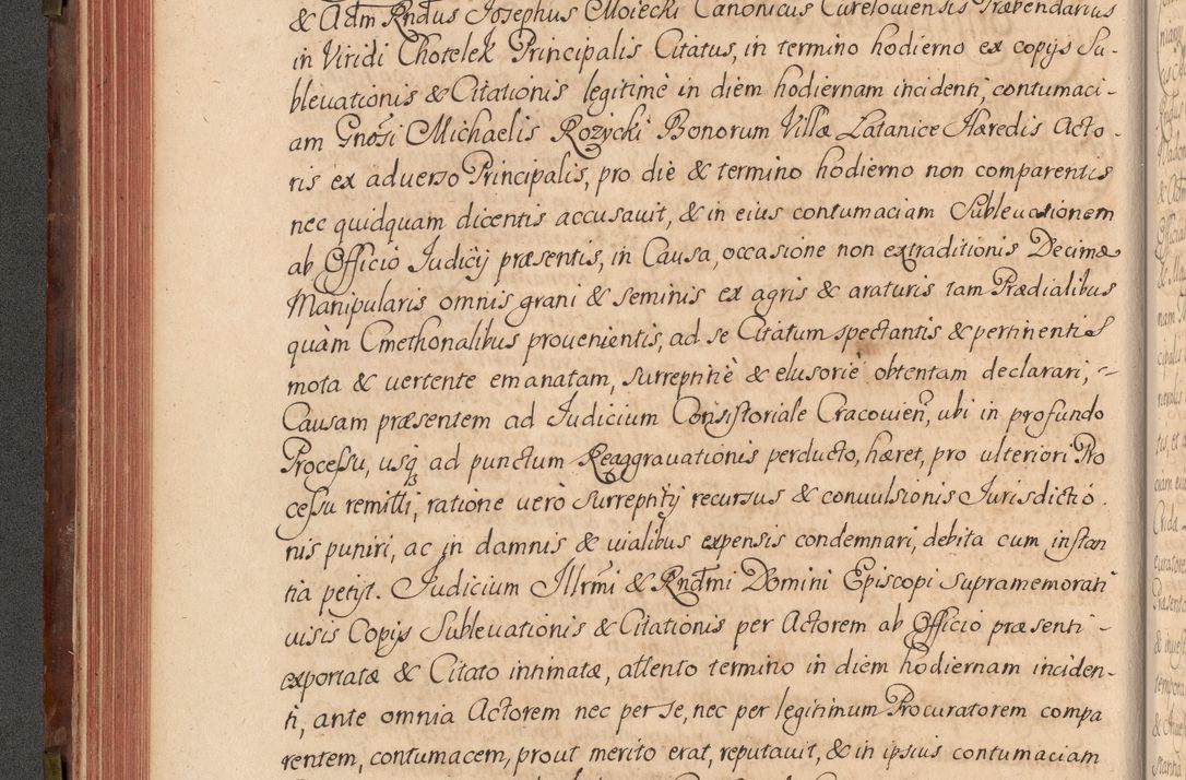 Zdjęcie nr 143 dla obiektu archiwalnego: Acta actorum episcopalium R. D. Constantini Feliciani in Szaniawy Szaniawski, episcopi Cracoviensis, ducis Severiae per annos 1720 - 1723 conscripta. Volumen I