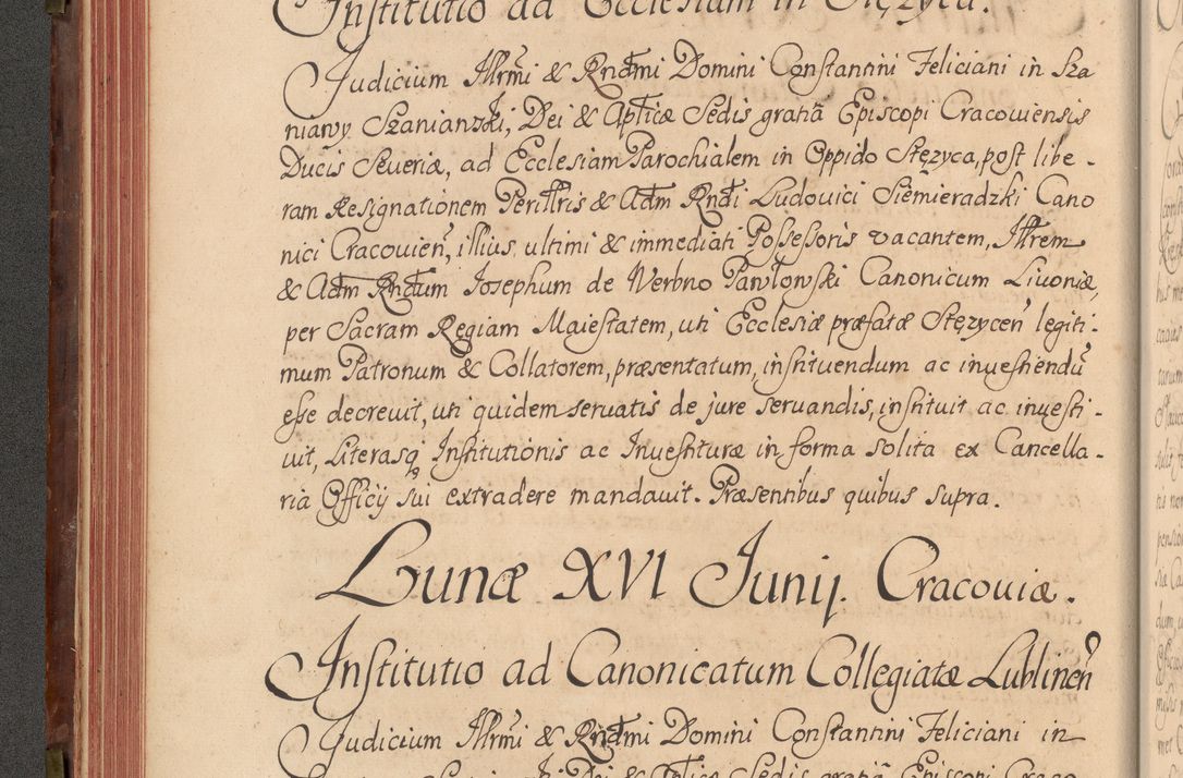 Zdjęcie nr 129 dla obiektu archiwalnego: Acta actorum episcopalium R. D. Constantini Feliciani in Szaniawy Szaniawski, episcopi Cracoviensis, ducis Severiae per annos 1720 - 1723 conscripta. Volumen I
