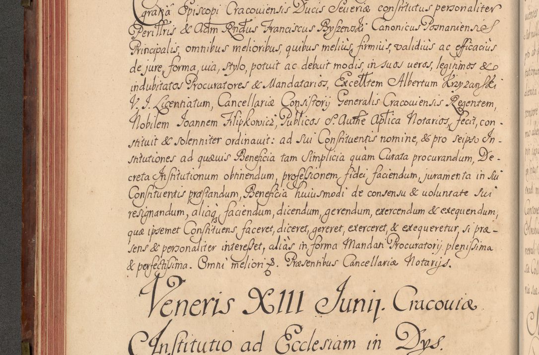 Zdjęcie nr 125 dla obiektu archiwalnego: Acta actorum episcopalium R. D. Constantini Feliciani in Szaniawy Szaniawski, episcopi Cracoviensis, ducis Severiae per annos 1720 - 1723 conscripta. Volumen I