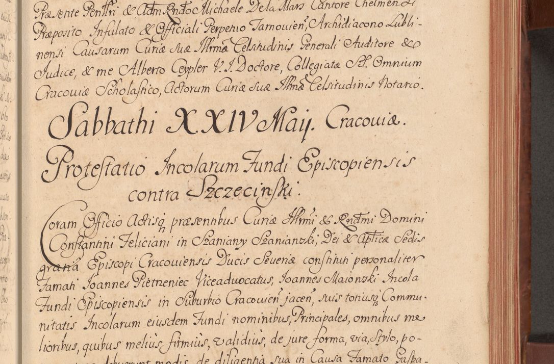 Zdjęcie nr 120 dla obiektu archiwalnego: Acta actorum episcopalium R. D. Constantini Feliciani in Szaniawy Szaniawski, episcopi Cracoviensis, ducis Severiae per annos 1720 - 1723 conscripta. Volumen I