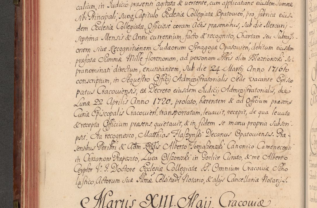 Zdjęcie nr 119 dla obiektu archiwalnego: Acta actorum episcopalium R. D. Constantini Feliciani in Szaniawy Szaniawski, episcopi Cracoviensis, ducis Severiae per annos 1720 - 1723 conscripta. Volumen I