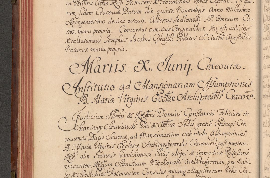 Zdjęcie nr 123 dla obiektu archiwalnego: Acta actorum episcopalium R. D. Constantini Feliciani in Szaniawy Szaniawski, episcopi Cracoviensis, ducis Severiae per annos 1720 - 1723 conscripta. Volumen I