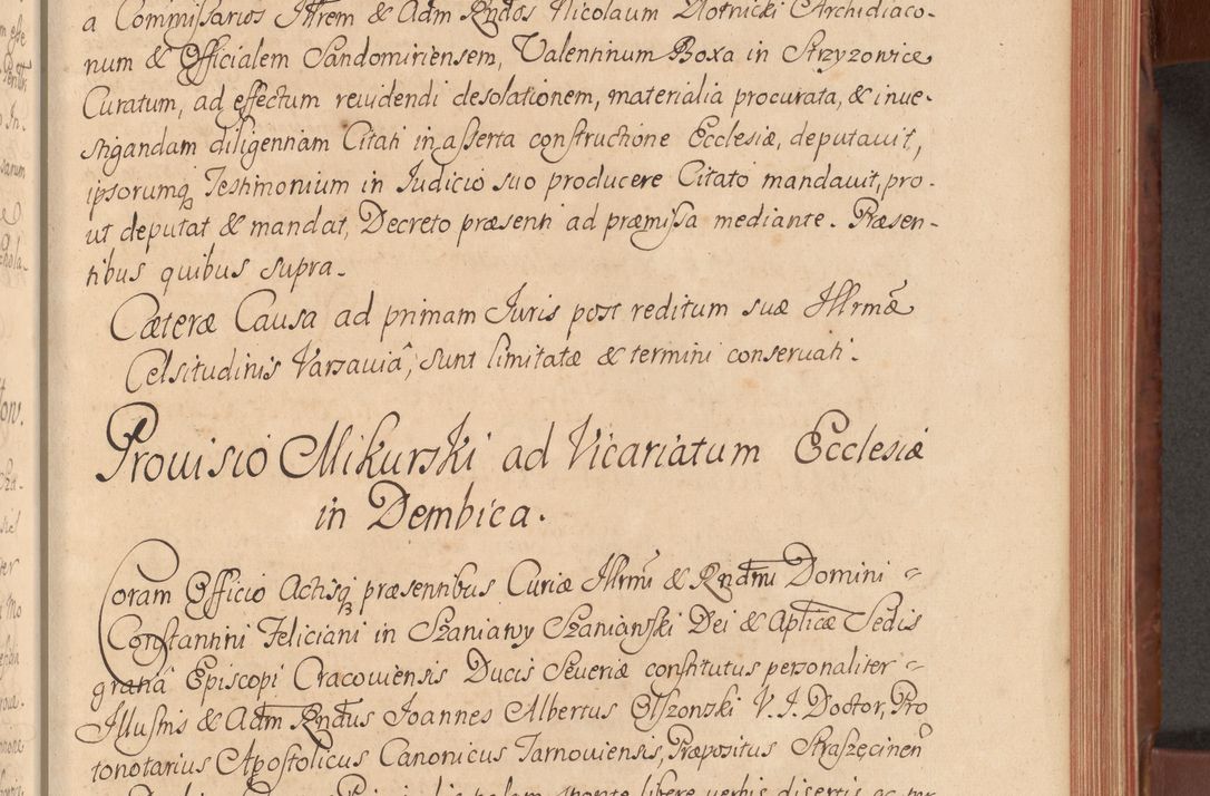 Zdjęcie nr 116 dla obiektu archiwalnego: Acta actorum episcopalium R. D. Constantini Feliciani in Szaniawy Szaniawski, episcopi Cracoviensis, ducis Severiae per annos 1720 - 1723 conscripta. Volumen I