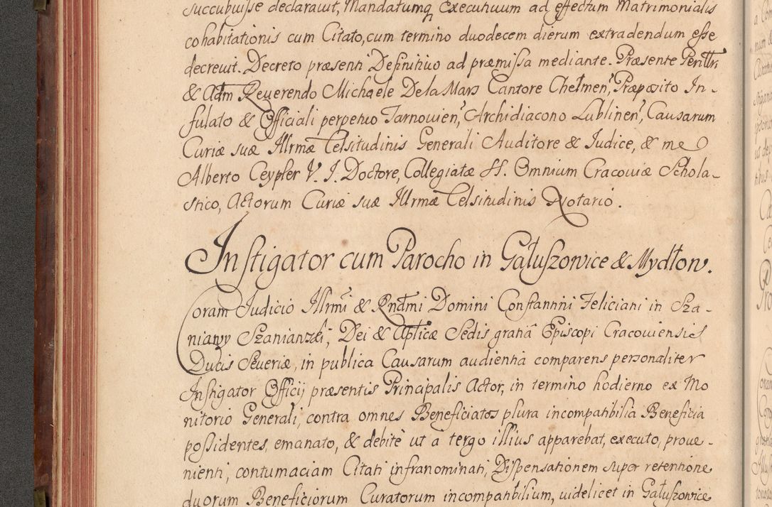 Zdjęcie nr 115 dla obiektu archiwalnego: Acta actorum episcopalium R. D. Constantini Feliciani in Szaniawy Szaniawski, episcopi Cracoviensis, ducis Severiae per annos 1720 - 1723 conscripta. Volumen I