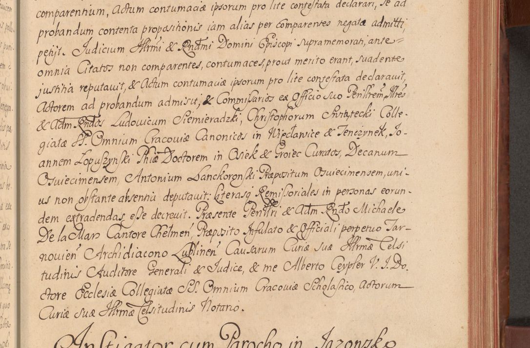 Zdjęcie nr 108 dla obiektu archiwalnego: Acta actorum episcopalium R. D. Constantini Feliciani in Szaniawy Szaniawski, episcopi Cracoviensis, ducis Severiae per annos 1720 - 1723 conscripta. Volumen I