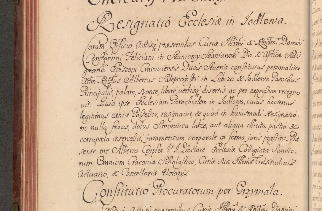 Zdjęcie nr 105 dla obiektu archiwalnego: Acta actorum episcopalium R. D. Constantini Feliciani in Szaniawy Szaniawski, episcopi Cracoviensis, ducis Severiae per annos 1720 - 1723 conscripta. Volumen I