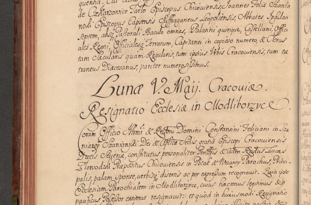 Zdjęcie nr 101 dla obiektu archiwalnego: Acta actorum episcopalium R. D. Constantini Feliciani in Szaniawy Szaniawski, episcopi Cracoviensis, ducis Severiae per annos 1720 - 1723 conscripta. Volumen I