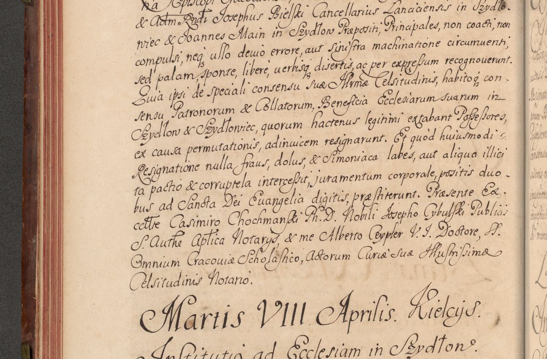 Zdjęcie nr 99 dla obiektu archiwalnego: Acta actorum episcopalium R. D. Constantini Feliciani in Szaniawy Szaniawski, episcopi Cracoviensis, ducis Severiae per annos 1720 - 1723 conscripta. Volumen I