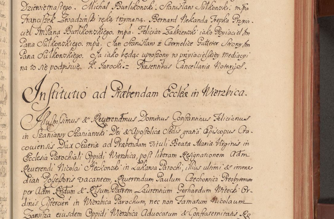 Zdjęcie nr 98 dla obiektu archiwalnego: Acta actorum episcopalium R. D. Constantini Feliciani in Szaniawy Szaniawski, episcopi Cracoviensis, ducis Severiae per annos 1720 - 1723 conscripta. Volumen I