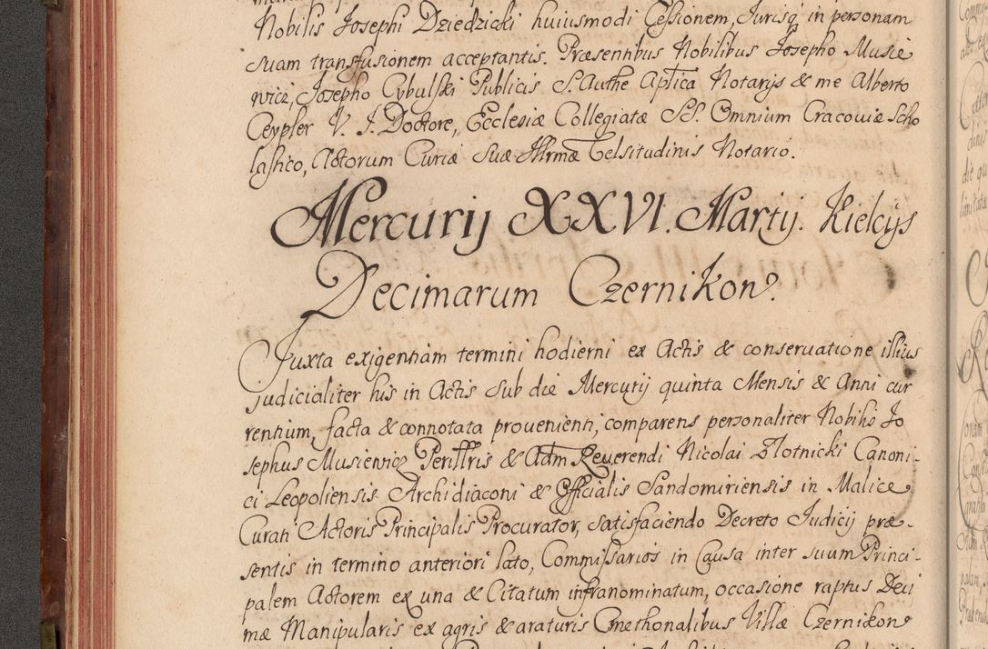 Zdjęcie nr 95 dla obiektu archiwalnego: Acta actorum episcopalium R. D. Constantini Feliciani in Szaniawy Szaniawski, episcopi Cracoviensis, ducis Severiae per annos 1720 - 1723 conscripta. Volumen I