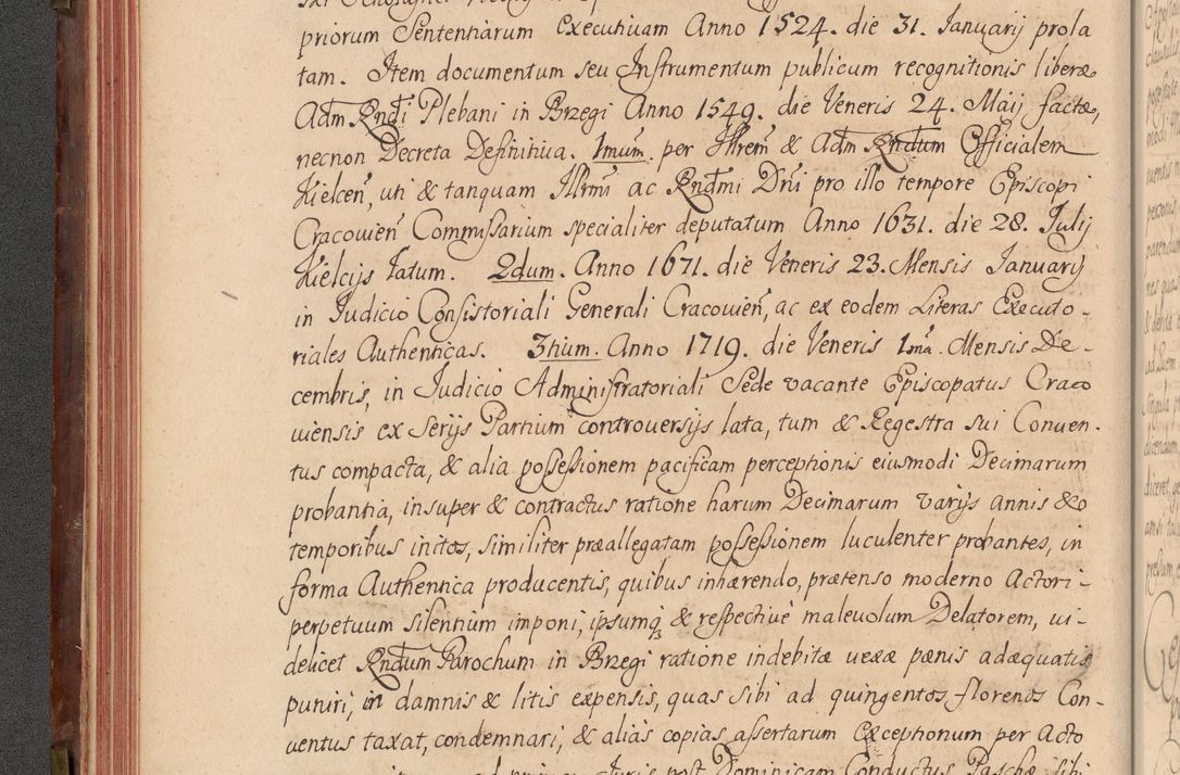 Zdjęcie nr 93 dla obiektu archiwalnego: Acta actorum episcopalium R. D. Constantini Feliciani in Szaniawy Szaniawski, episcopi Cracoviensis, ducis Severiae per annos 1720 - 1723 conscripta. Volumen I