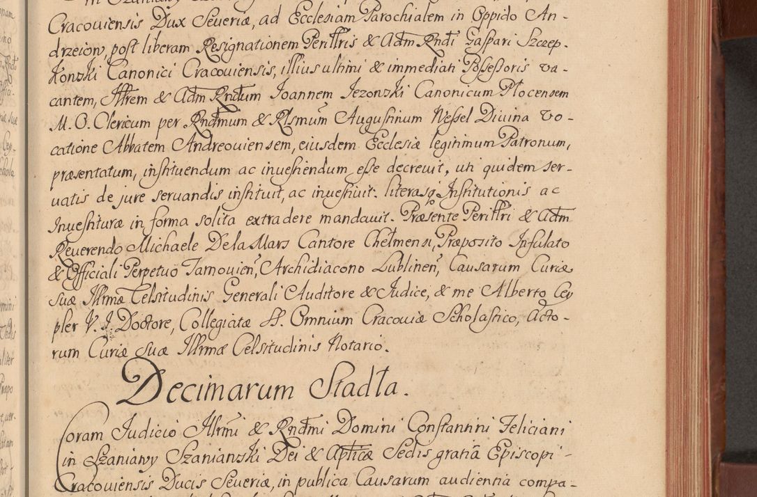 Zdjęcie nr 90 dla obiektu archiwalnego: Acta actorum episcopalium R. D. Constantini Feliciani in Szaniawy Szaniawski, episcopi Cracoviensis, ducis Severiae per annos 1720 - 1723 conscripta. Volumen I