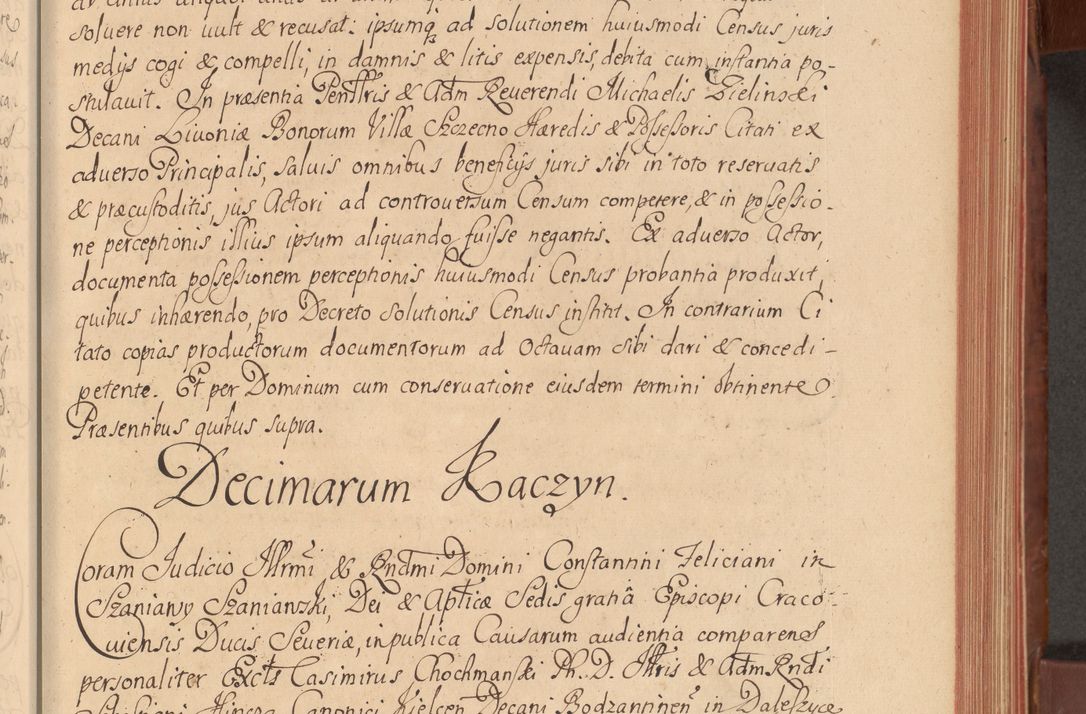 Zdjęcie nr 84 dla obiektu archiwalnego: Acta actorum episcopalium R. D. Constantini Feliciani in Szaniawy Szaniawski, episcopi Cracoviensis, ducis Severiae per annos 1720 - 1723 conscripta. Volumen I