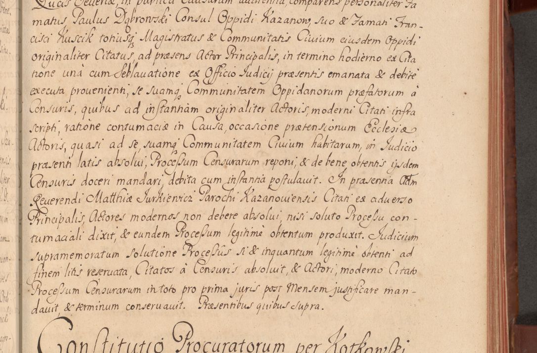 Zdjęcie nr 76 dla obiektu archiwalnego: Acta actorum episcopalium R. D. Constantini Feliciani in Szaniawy Szaniawski, episcopi Cracoviensis, ducis Severiae per annos 1720 - 1723 conscripta. Volumen I