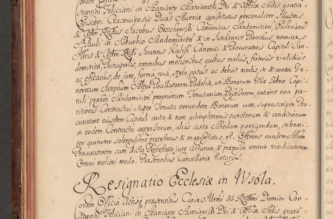 Zdjęcie nr 73 dla obiektu archiwalnego: Acta actorum episcopalium R. D. Constantini Feliciani in Szaniawy Szaniawski, episcopi Cracoviensis, ducis Severiae per annos 1720 - 1723 conscripta. Volumen I