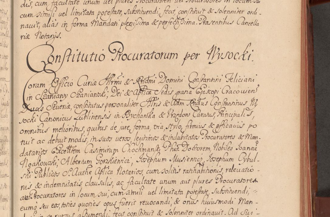 Zdjęcie nr 66 dla obiektu archiwalnego: Acta actorum episcopalium R. D. Constantini Feliciani in Szaniawy Szaniawski, episcopi Cracoviensis, ducis Severiae per annos 1720 - 1723 conscripta. Volumen I