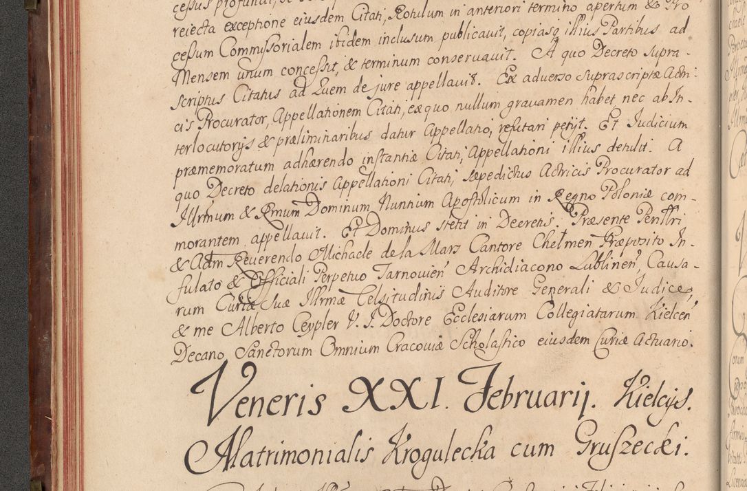 Zdjęcie nr 63 dla obiektu archiwalnego: Acta actorum episcopalium R. D. Constantini Feliciani in Szaniawy Szaniawski, episcopi Cracoviensis, ducis Severiae per annos 1720 - 1723 conscripta. Volumen I