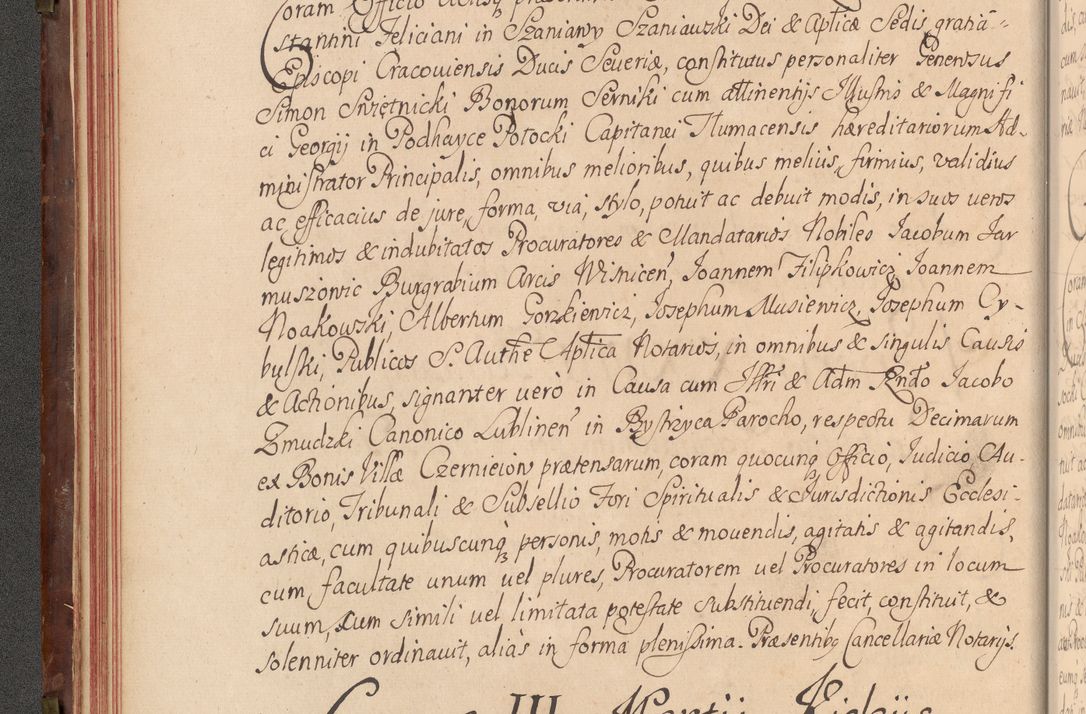 Zdjęcie nr 65 dla obiektu archiwalnego: Acta actorum episcopalium R. D. Constantini Feliciani in Szaniawy Szaniawski, episcopi Cracoviensis, ducis Severiae per annos 1720 - 1723 conscripta. Volumen I