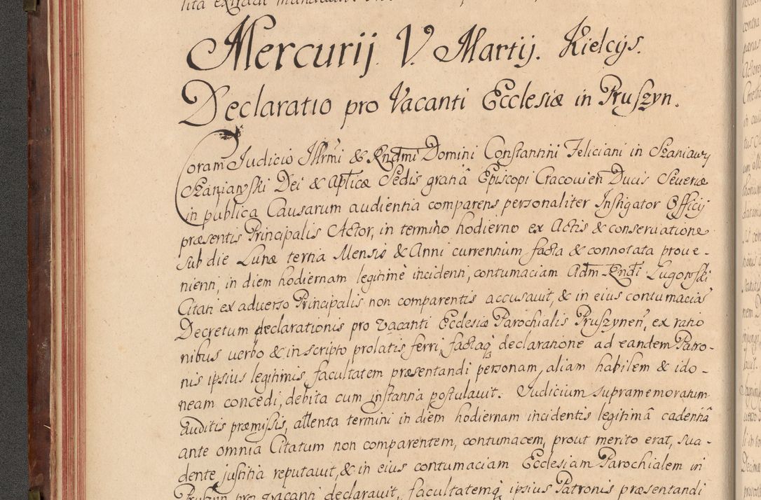 Zdjęcie nr 69 dla obiektu archiwalnego: Acta actorum episcopalium R. D. Constantini Feliciani in Szaniawy Szaniawski, episcopi Cracoviensis, ducis Severiae per annos 1720 - 1723 conscripta. Volumen I