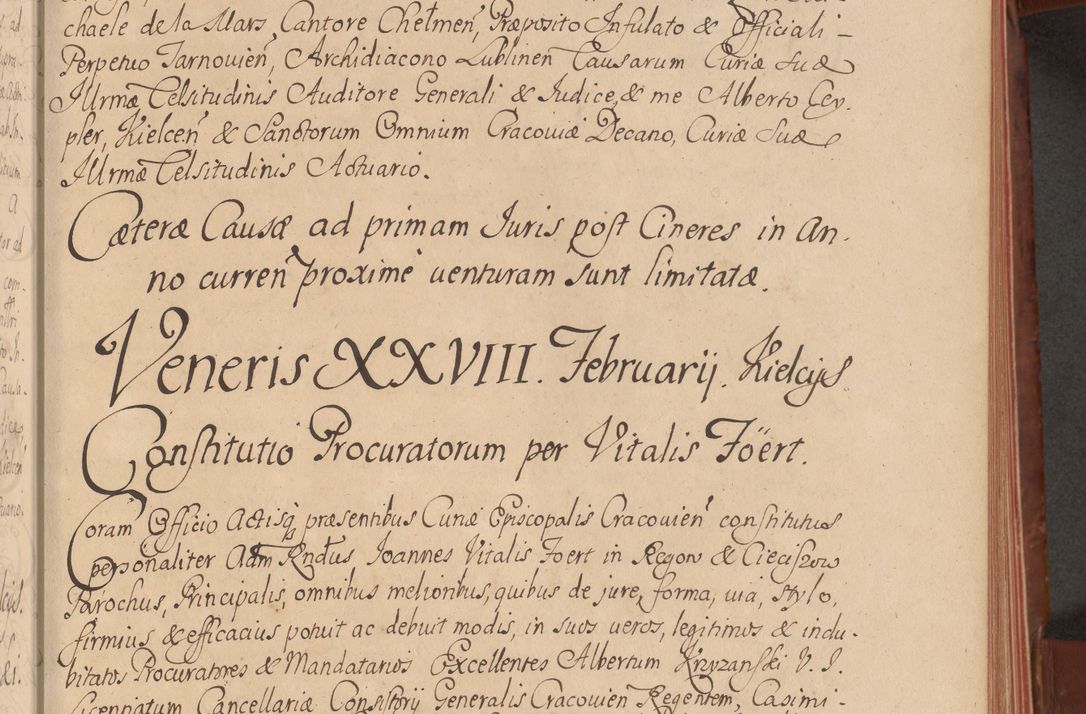 Zdjęcie nr 64 dla obiektu archiwalnego: Acta actorum episcopalium R. D. Constantini Feliciani in Szaniawy Szaniawski, episcopi Cracoviensis, ducis Severiae per annos 1720 - 1723 conscripta. Volumen I