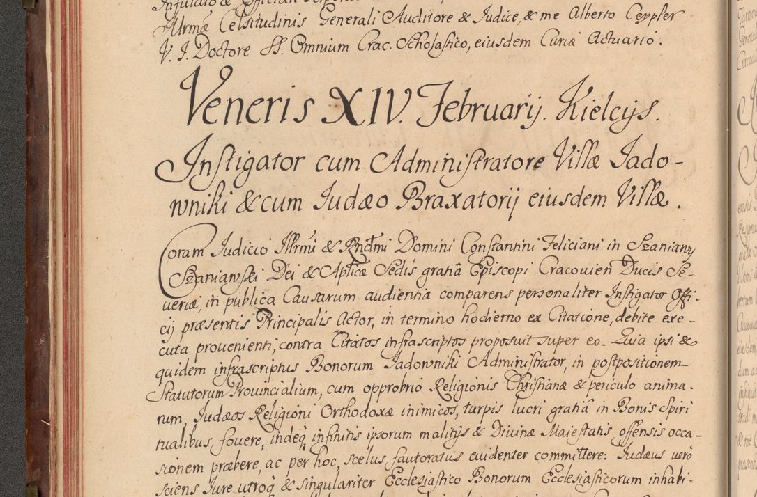 Zdjęcie nr 59 dla obiektu archiwalnego: Acta actorum episcopalium R. D. Constantini Feliciani in Szaniawy Szaniawski, episcopi Cracoviensis, ducis Severiae per annos 1720 - 1723 conscripta. Volumen I