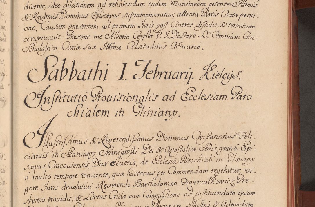 Zdjęcie nr 52 dla obiektu archiwalnego: Acta actorum episcopalium R. D. Constantini Feliciani in Szaniawy Szaniawski, episcopi Cracoviensis, ducis Severiae per annos 1720 - 1723 conscripta. Volumen I