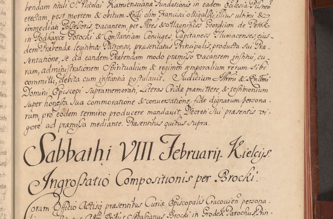 Zdjęcie nr 54 dla obiektu archiwalnego: Acta actorum episcopalium R. D. Constantini Feliciani in Szaniawy Szaniawski, episcopi Cracoviensis, ducis Severiae per annos 1720 - 1723 conscripta. Volumen I