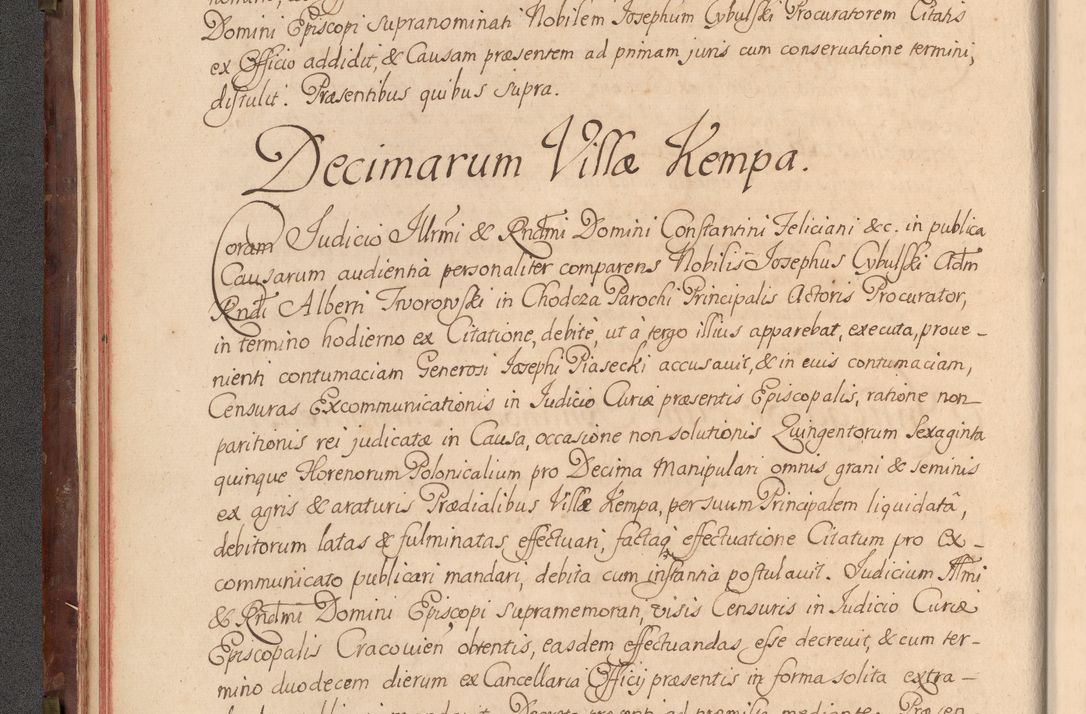 Zdjęcie nr 43 dla obiektu archiwalnego: Acta actorum episcopalium R. D. Constantini Feliciani in Szaniawy Szaniawski, episcopi Cracoviensis, ducis Severiae per annos 1720 - 1723 conscripta. Volumen I