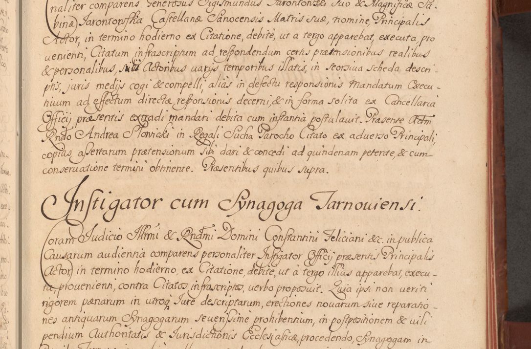 Zdjęcie nr 42 dla obiektu archiwalnego: Acta actorum episcopalium R. D. Constantini Feliciani in Szaniawy Szaniawski, episcopi Cracoviensis, ducis Severiae per annos 1720 - 1723 conscripta. Volumen I