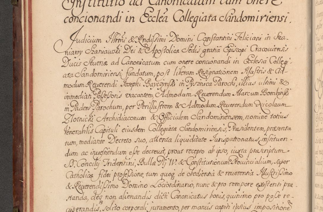 Zdjęcie nr 45 dla obiektu archiwalnego: Acta actorum episcopalium R. D. Constantini Feliciani in Szaniawy Szaniawski, episcopi Cracoviensis, ducis Severiae per annos 1720 - 1723 conscripta. Volumen I