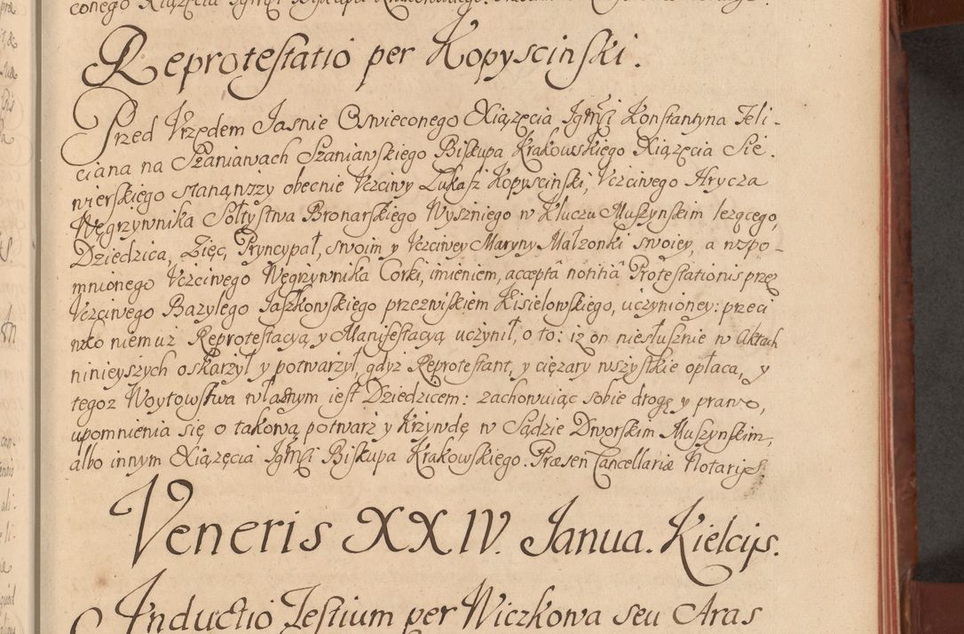Zdjęcie nr 40 dla obiektu archiwalnego: Acta actorum episcopalium R. D. Constantini Feliciani in Szaniawy Szaniawski, episcopi Cracoviensis, ducis Severiae per annos 1720 - 1723 conscripta. Volumen I
