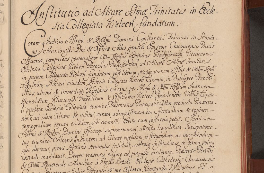 Zdjęcie nr 34 dla obiektu archiwalnego: Acta actorum episcopalium R. D. Constantini Feliciani in Szaniawy Szaniawski, episcopi Cracoviensis, ducis Severiae per annos 1720 - 1723 conscripta. Volumen I