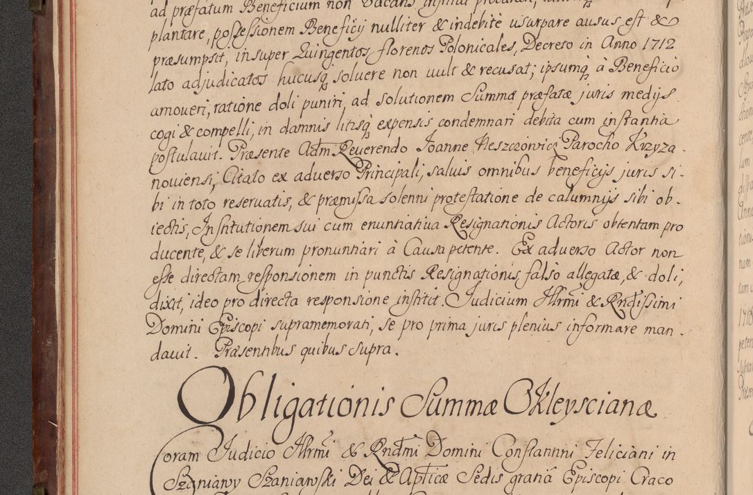 Zdjęcie nr 35 dla obiektu archiwalnego: Acta actorum episcopalium R. D. Constantini Feliciani in Szaniawy Szaniawski, episcopi Cracoviensis, ducis Severiae per annos 1720 - 1723 conscripta. Volumen I