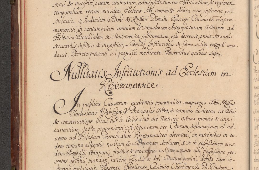Zdjęcie nr 37 dla obiektu archiwalnego: Acta actorum episcopalium R. D. Constantini Feliciani in Szaniawy Szaniawski, episcopi Cracoviensis, ducis Severiae per annos 1720 - 1723 conscripta. Volumen I