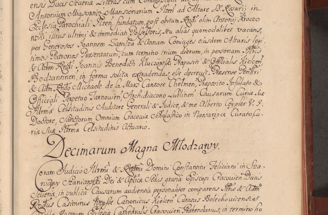 Zdjęcie nr 26 dla obiektu archiwalnego: Acta actorum episcopalium R. D. Constantini Feliciani in Szaniawy Szaniawski, episcopi Cracoviensis, ducis Severiae per annos 1720 - 1723 conscripta. Volumen I