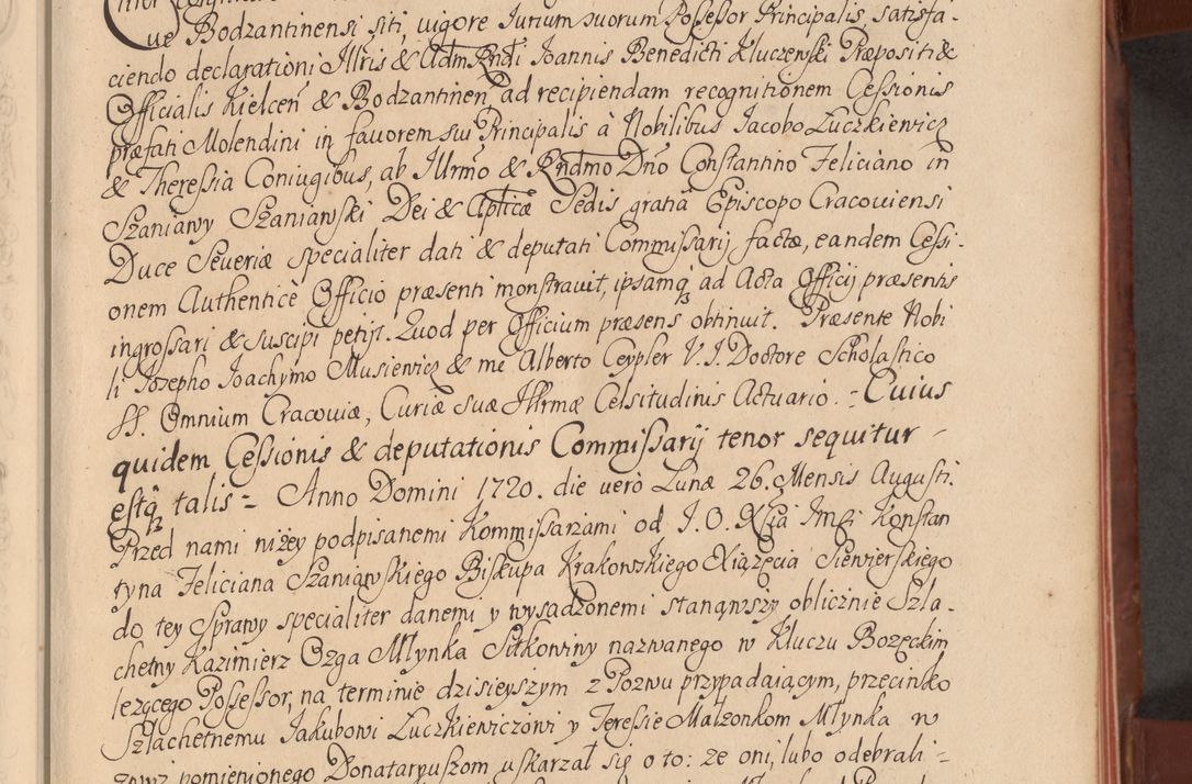 Zdjęcie nr 24 dla obiektu archiwalnego: Acta actorum episcopalium R. D. Constantini Feliciani in Szaniawy Szaniawski, episcopi Cracoviensis, ducis Severiae per annos 1720 - 1723 conscripta. Volumen I