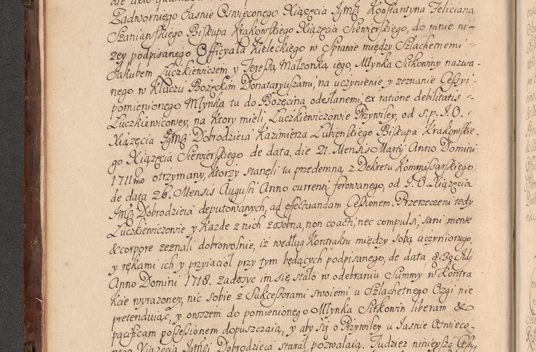 Zdjęcie nr 25 dla obiektu archiwalnego: Acta actorum episcopalium R. D. Constantini Feliciani in Szaniawy Szaniawski, episcopi Cracoviensis, ducis Severiae per annos 1720 - 1723 conscripta. Volumen I