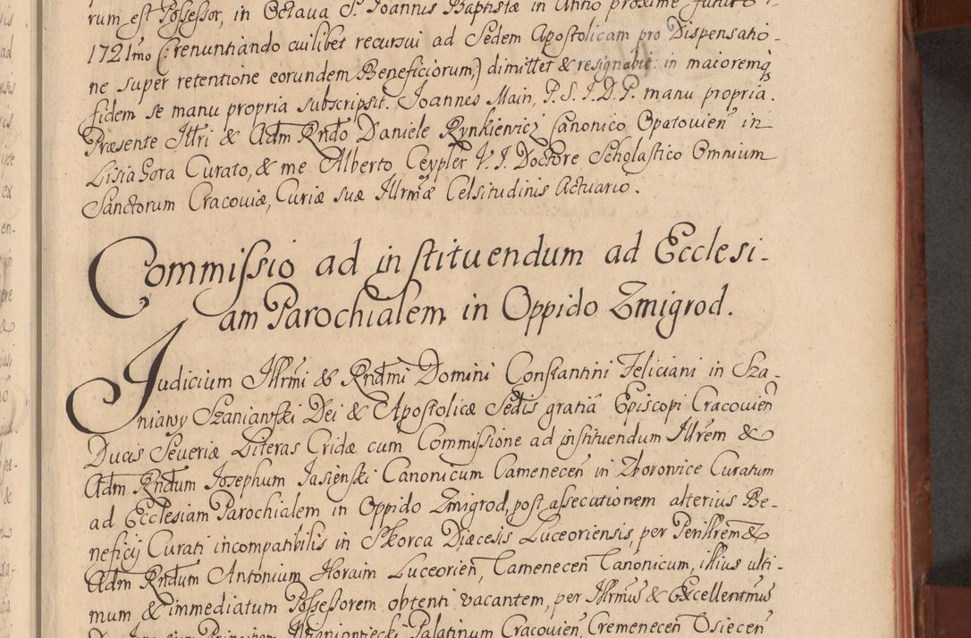 Zdjęcie nr 20 dla obiektu archiwalnego: Acta actorum episcopalium R. D. Constantini Feliciani in Szaniawy Szaniawski, episcopi Cracoviensis, ducis Severiae per annos 1720 - 1723 conscripta. Volumen I