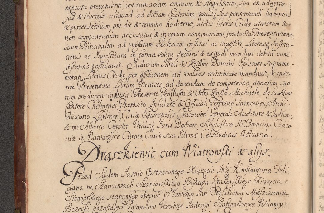 Zdjęcie nr 17 dla obiektu archiwalnego: Acta actorum episcopalium R. D. Constantini Feliciani in Szaniawy Szaniawski, episcopi Cracoviensis, ducis Severiae per annos 1720 - 1723 conscripta. Volumen I