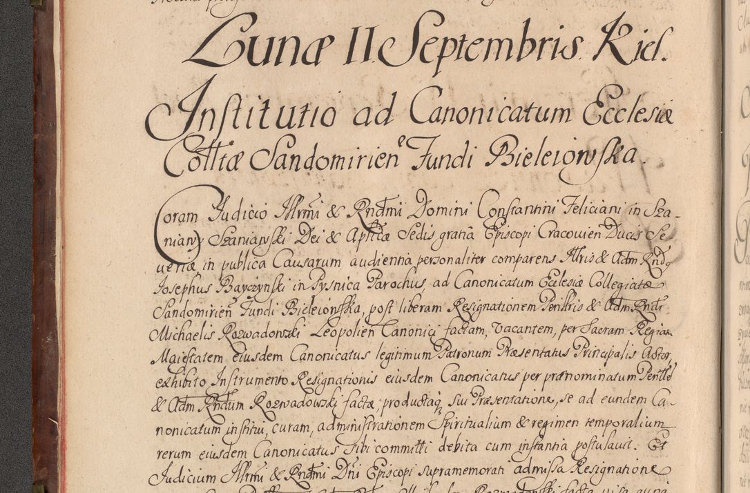 Zdjęcie nr 21 dla obiektu archiwalnego: Acta actorum episcopalium R. D. Constantini Feliciani in Szaniawy Szaniawski, episcopi Cracoviensis, ducis Severiae per annos 1720 - 1723 conscripta. Volumen I