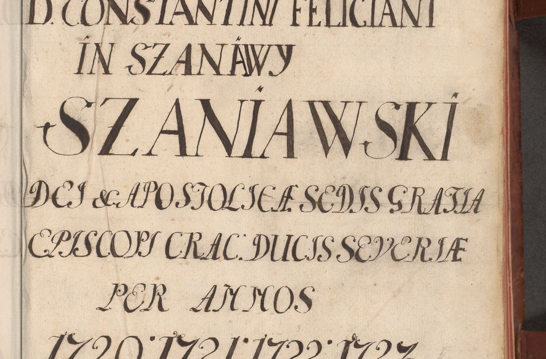 Zdjęcie nr 10 dla obiektu archiwalnego: Acta actorum episcopalium R. D. Constantini Feliciani in Szaniawy Szaniawski, episcopi Cracoviensis, ducis Severiae per annos 1720 - 1723 conscripta. Volumen I