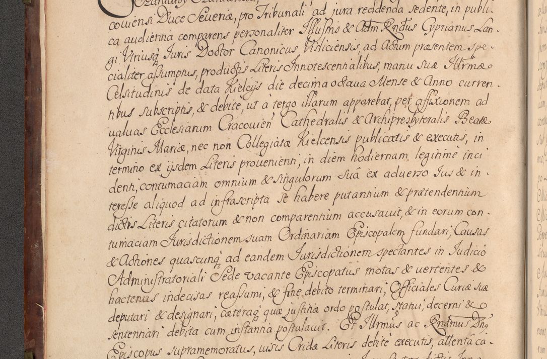 Zdjęcie nr 15 dla obiektu archiwalnego: Acta actorum episcopalium R. D. Constantini Feliciani in Szaniawy Szaniawski, episcopi Cracoviensis, ducis Severiae per annos 1720 - 1723 conscripta. Volumen I