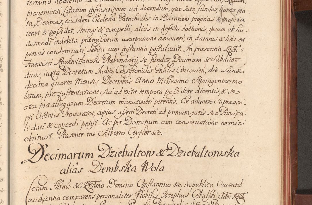 Zdjęcie nr 404 dla obiektu archiwalnego: Acta actorum episcopalium R. D. Constantini Feliciani in Szaniawy Szaniawski, episcopi Cracoviensis, ducis Severiae per annos 1720 - 1723 conscripta. Volumen I