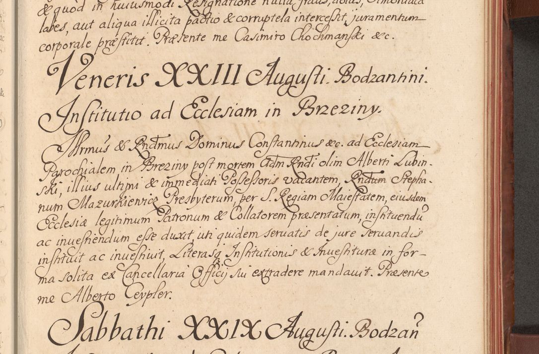 Zdjęcie nr 400 dla obiektu archiwalnego: Acta actorum episcopalium R. D. Constantini Feliciani in Szaniawy Szaniawski, episcopi Cracoviensis, ducis Severiae per annos 1720 - 1723 conscripta. Volumen I