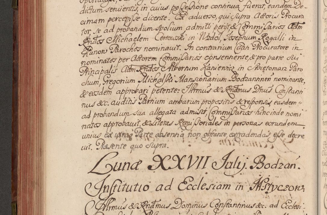 Zdjęcie nr 389 dla obiektu archiwalnego: Acta actorum episcopalium R. D. Constantini Feliciani in Szaniawy Szaniawski, episcopi Cracoviensis, ducis Severiae per annos 1720 - 1723 conscripta. Volumen I