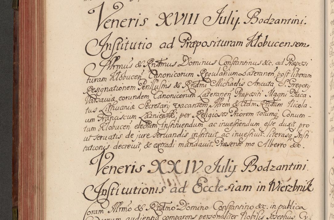 Zdjęcie nr 387 dla obiektu archiwalnego: Acta actorum episcopalium R. D. Constantini Feliciani in Szaniawy Szaniawski, episcopi Cracoviensis, ducis Severiae per annos 1720 - 1723 conscripta. Volumen I