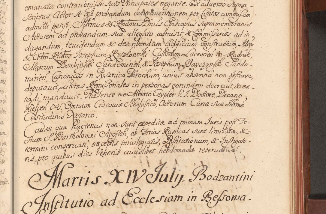 Zdjęcie nr 386 dla obiektu archiwalnego: Acta actorum episcopalium R. D. Constantini Feliciani in Szaniawy Szaniawski, episcopi Cracoviensis, ducis Severiae per annos 1720 - 1723 conscripta. Volumen I