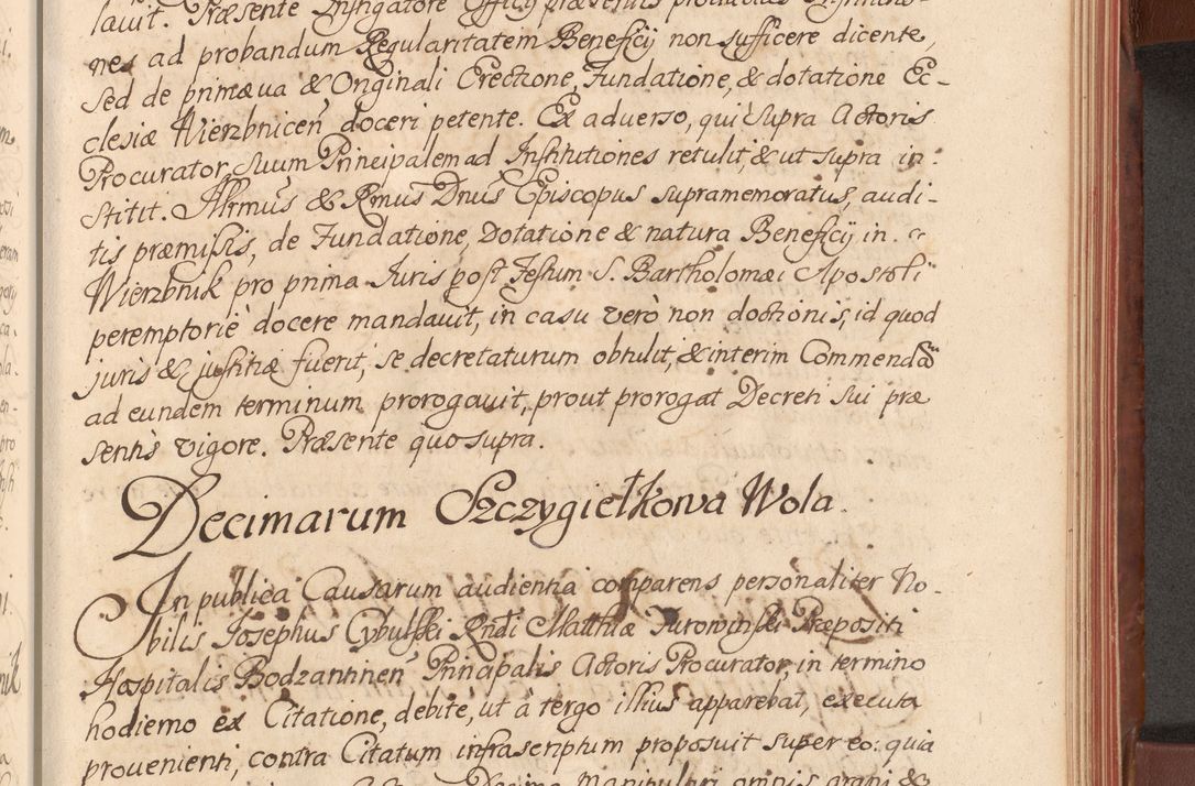 Zdjęcie nr 388 dla obiektu archiwalnego: Acta actorum episcopalium R. D. Constantini Feliciani in Szaniawy Szaniawski, episcopi Cracoviensis, ducis Severiae per annos 1720 - 1723 conscripta. Volumen I