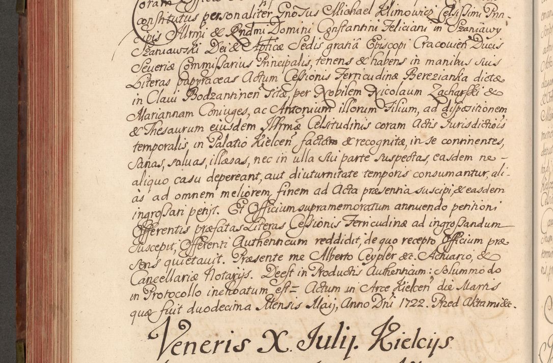 Zdjęcie nr 385 dla obiektu archiwalnego: Acta actorum episcopalium R. D. Constantini Feliciani in Szaniawy Szaniawski, episcopi Cracoviensis, ducis Severiae per annos 1720 - 1723 conscripta. Volumen I